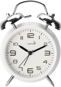 alarm clock analog white