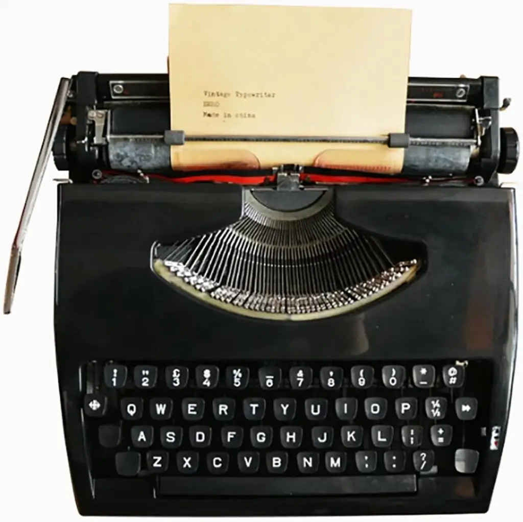Classic Old Fashioned Typewriter for Typing Letters