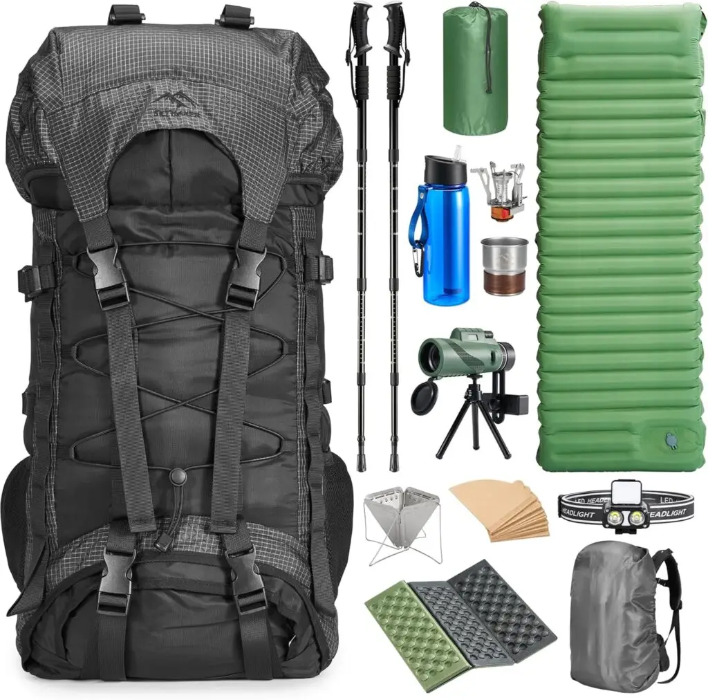 Premium Hiking Camping Backpack Set